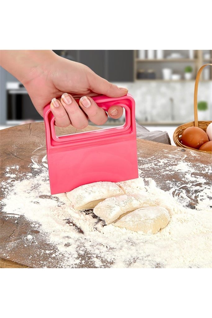 Saplı Hamur Kesici - Kazıyıcı Plastik Spatula (5067)'ın resmi
